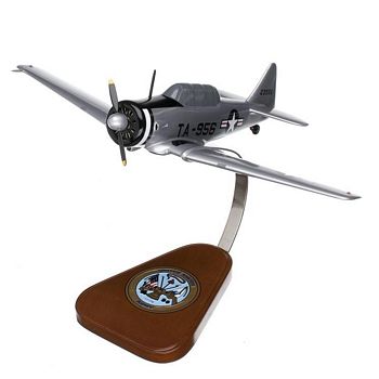 T-6 TEXAN USAAC SILVER SCALE MODEL AIRCRAFT