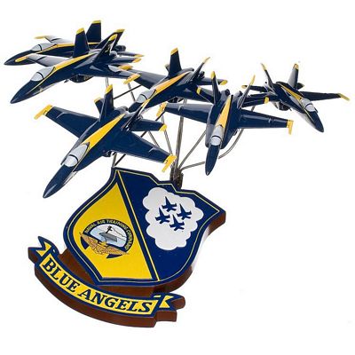 F18 BLUE ANGELS IN FORMATION SCALE MODEL AIRCRAFT
