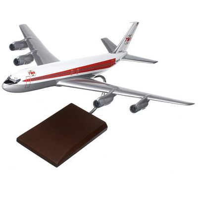 B707-320 TWA 1/100 Scale Model Aircraft