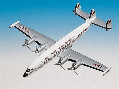 L-1049 Super Constellation TWA 1/100 Scale Model Aircraft