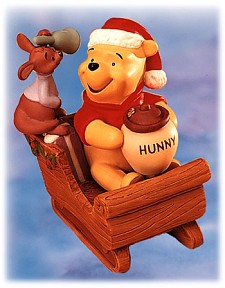 A Sleigh Full Of Presents, Hearts Full Of Love - Winnie The Pooh And Friends Figurine