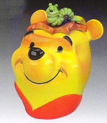 Summer Pooh Head Large Teapot By Cardew