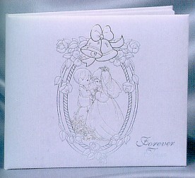 PRECIOUS MOMENTS WHITE GUEST BOOK