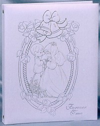 PRECIOUS MOMENTS WHITE WEDDING KEEPSAKE ALBUM