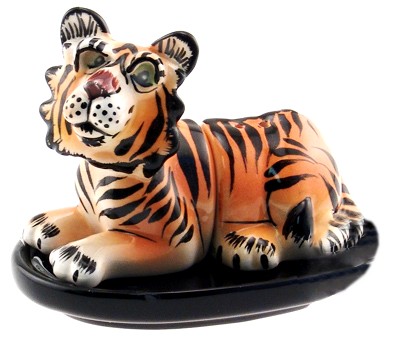 WALTER THE TIGER WALK IN THE TREE TOPS SALT AND PEPPER SHAKERS