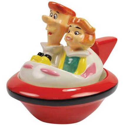 Jetsons George And Jane In Ship Salt And Pepper Shakers