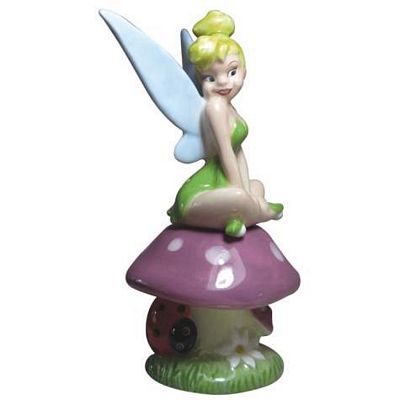 Tink On Mushroom Tinkerbell Salt And Pepper Shakers