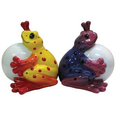 Bullfrog Peace Frogs Salt And Pepper Shakers