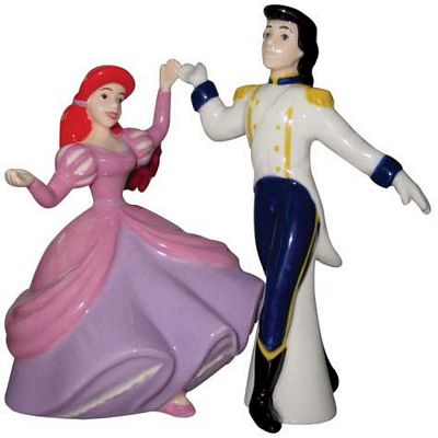 Ariel And Eric Dancing Salt And Pepper Shakers
