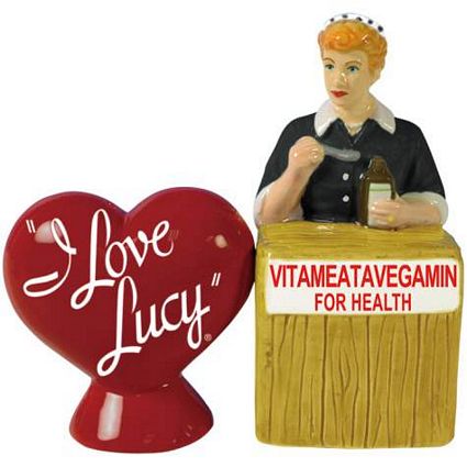 I Love Lucy Vitameatavegamin Salt And Pepper Shakers