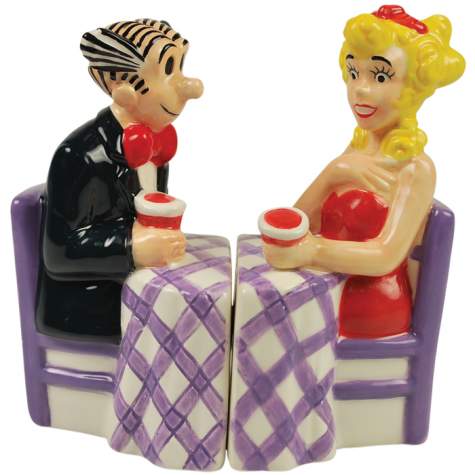 Blondie And Dagwood At The Dinner Table Salt And Pepper Shakers
