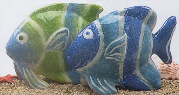 TROPICAL FISH SALT AND PEPPER SHAKERS