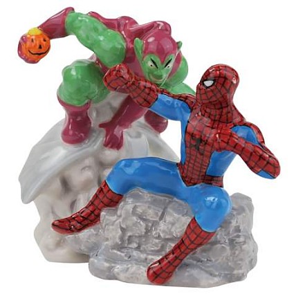 Spider-man vs. Green Goblin Salt and Pepper Shakers