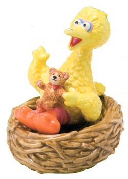 BIG BIRD SESAME STREET SALT AND PEPPER SHAKERS