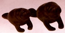 MANATEES SALT AND PEPPER SHAKERS