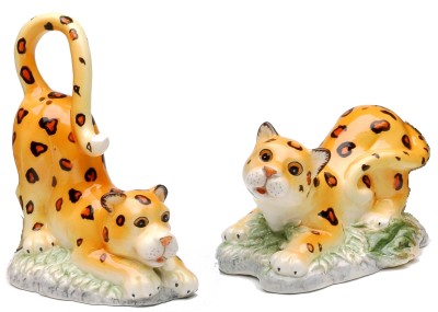 LEOPARD SALT AND PEPPER SHAKERS