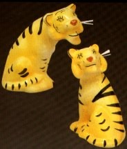 Tigers Salt And Pepper Shakers