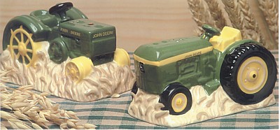 JOHN DEERE GENERATIONS SALT AND PEPPER SHAKERS
