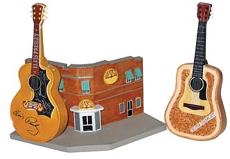 Elvis Presley Sun Records Guitar Salt And Pepper Shakers