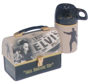 Elvis Presley Dome Lunch Box Salt And Pepper Shakers
