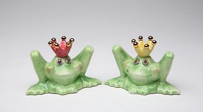 Frog Prince And Princess Salt And Pepper Shakers