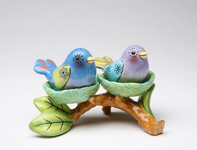 Birds In Nests Salt And Pepper Shakers
