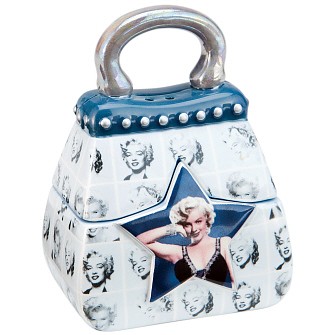 MARILYN MONROE HANDBAG SALT AND PEPPER SHAKERS