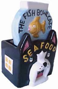 Fish Bowl Seafood Cafe Salt And Pepper Shakers