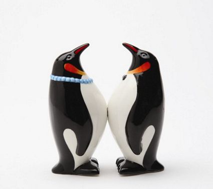 South Pole Pride Penguins Magnetic Salt And Pepper Shakers