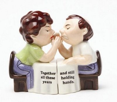 Holding Hands Magnetic Salt And Pepper Shakers