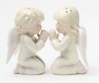 Angels Praying Magnetic Salt And Pepper Shakers