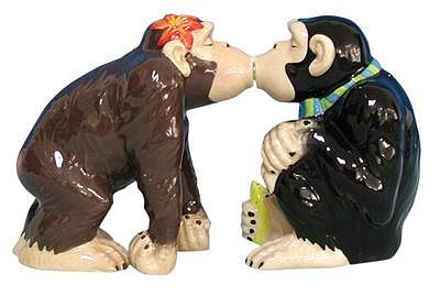 Chimps Kissing 