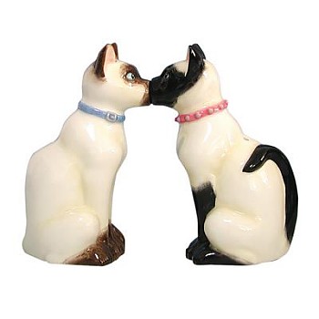 Siamese Cats Kissing 