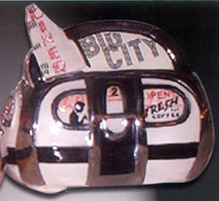 BIG CITY DINER SALT AND PEPPER SHAKERS BY HENRY CAVANAGH
