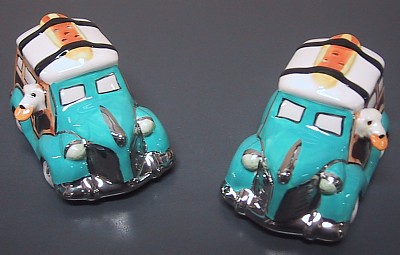 WOODIE SALT AND PEPPER SHAKERS BY HENRY CAVANAGH