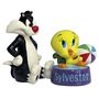 Tweety In Sylvester's Bowl Salt And Pepper Shakers