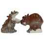 Safari Hippos Salt And Pepper Shakers by Lynda Corneille