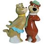 Yogi Bear And Cindy Kissing Salt and Pepper Shakers