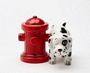 Dalmatian And Fire Hydrant Magnetic Salt And Pepper Shakers