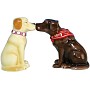 Labrador Retrievers Kissing 
