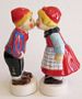 Danish Boy And Girl Kissing Salt And Pepper Shakers