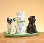 Pug Salt And Pepper Shakers With Base