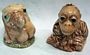 Elephant And Orangutan Pot Belly Salt And Pepper Shakers