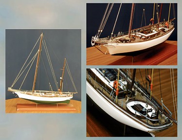 TICONDEROGA MODEL SAILING YACHT