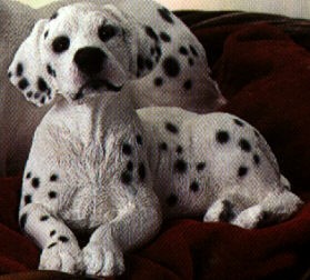 Dalmatian Lying Puppy Dog Figurine