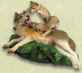 Love And Affection II Wolf Figurine