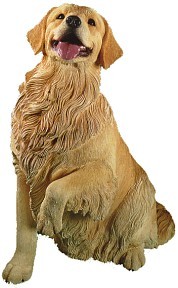 GOLDEN RETRIEVER FIRESIDE DOG FIGURINE