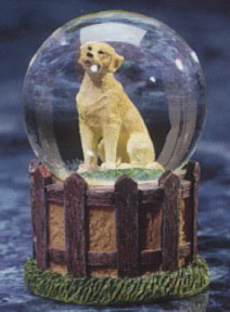 Yellow Labrador Adult Kennel Club Waterglobe