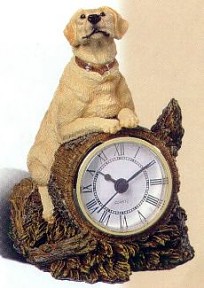 Yellow Labrador Clock