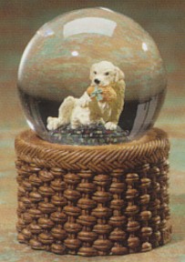 Yellow Labrador Puppy Kennel Club Waterglobe